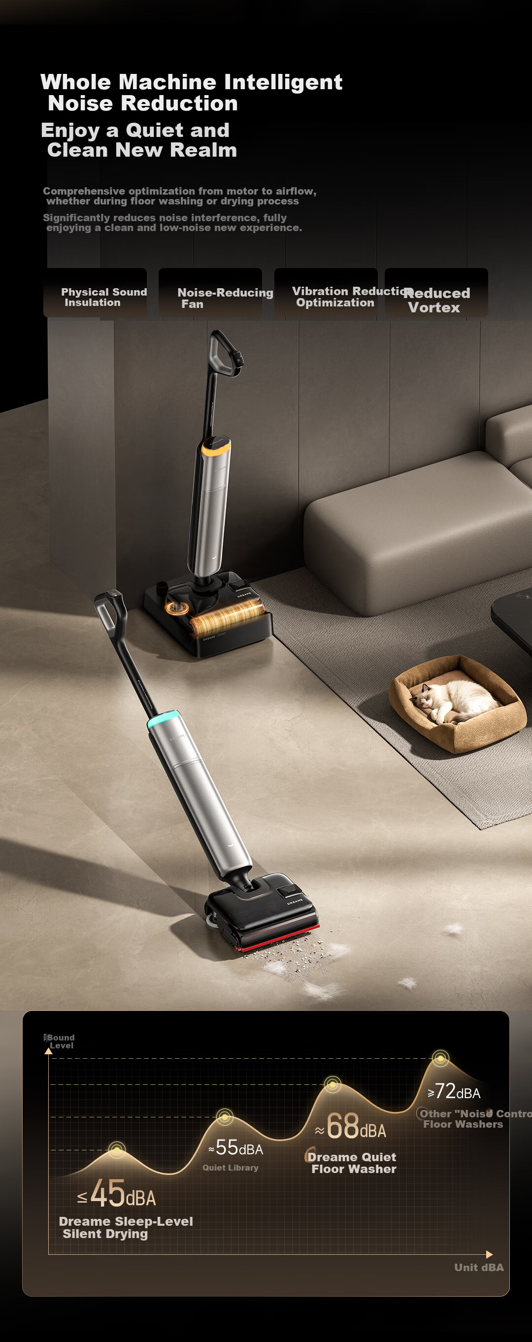 Dreame T70 Ultra Floor Washer with Edge Detection and Automatic Cleaning - 3-in-1 Vacuum, Mop, and Scrubber Robot 22