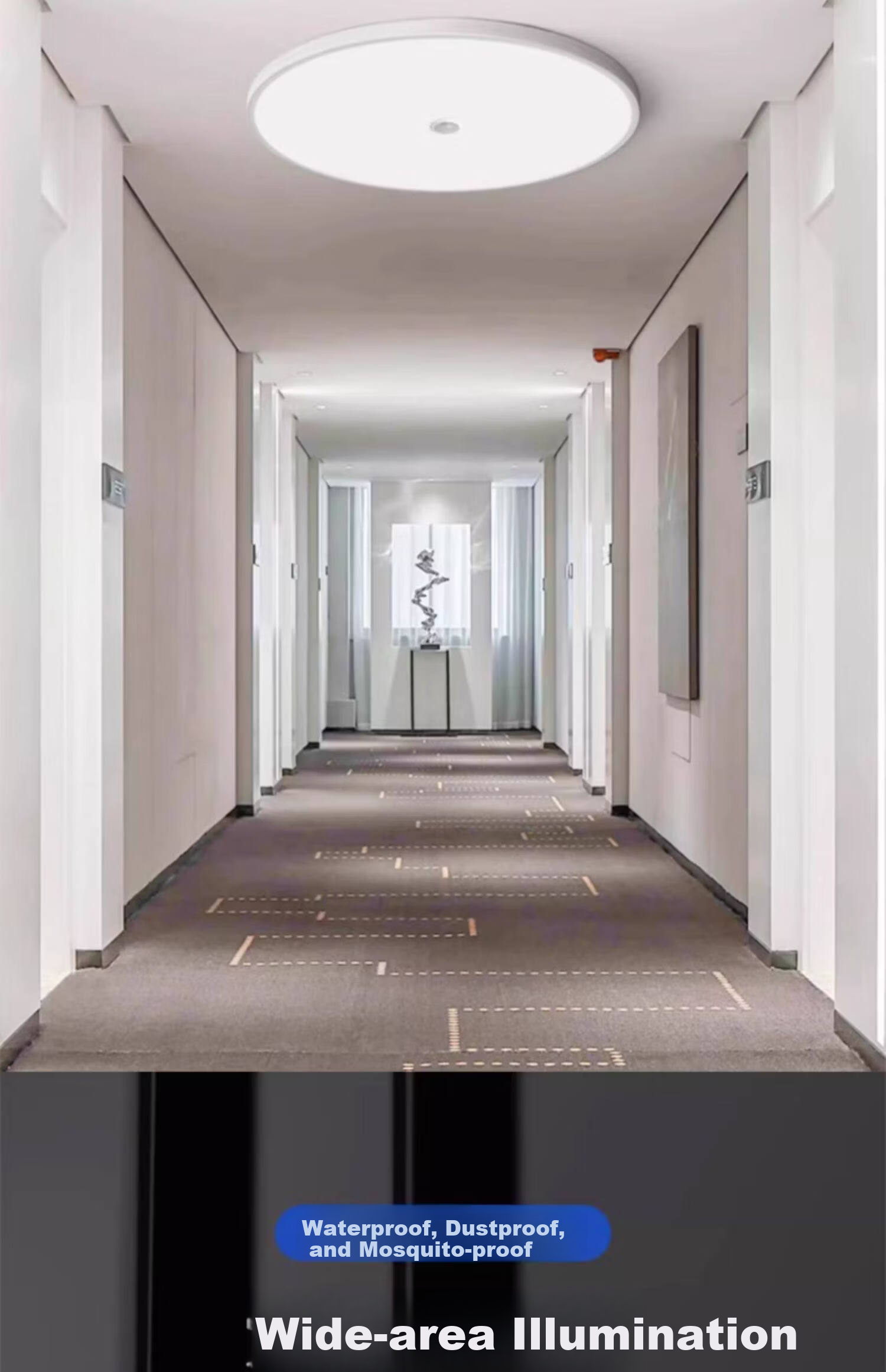 Labotareda Ultra-thin Three-proof Ceiling Light LED Infrared Human Body Sound Control Lamp for Stairs Corridor Hallway 13
