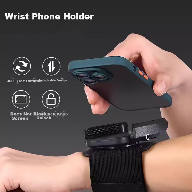 Howtreats Wrist Phone Holder Band for Designated Driving, Running, Sports, Live Streaming, Cycling Navigation Arm Phone Pouch