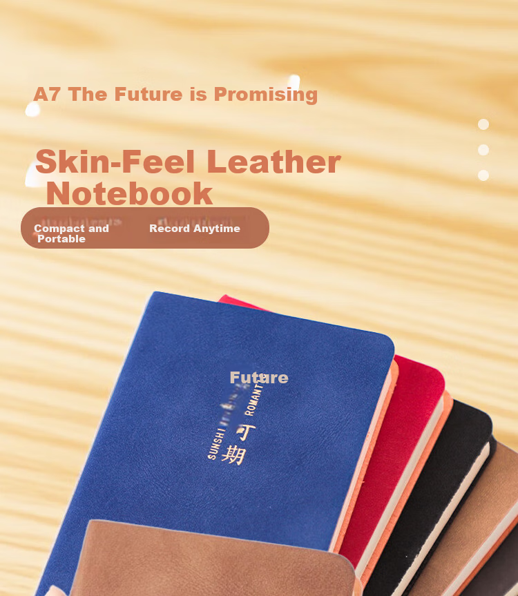 Xutong A7 Small Portable Soft Leather Notebook Pocket Simple Handy Word Notebook Small Memo Pad Stationery Diary 1