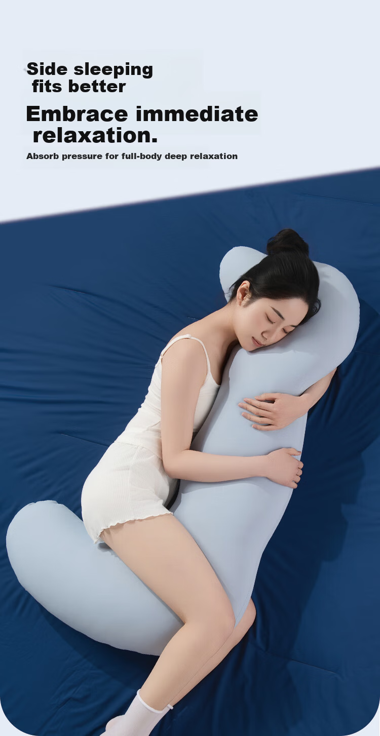 YUZHAOLIN Pregnancy Side Sleeping Leg Pillow Ergonomic Long Body Bolster Pillow for Men and Women, Removable and Washable 5