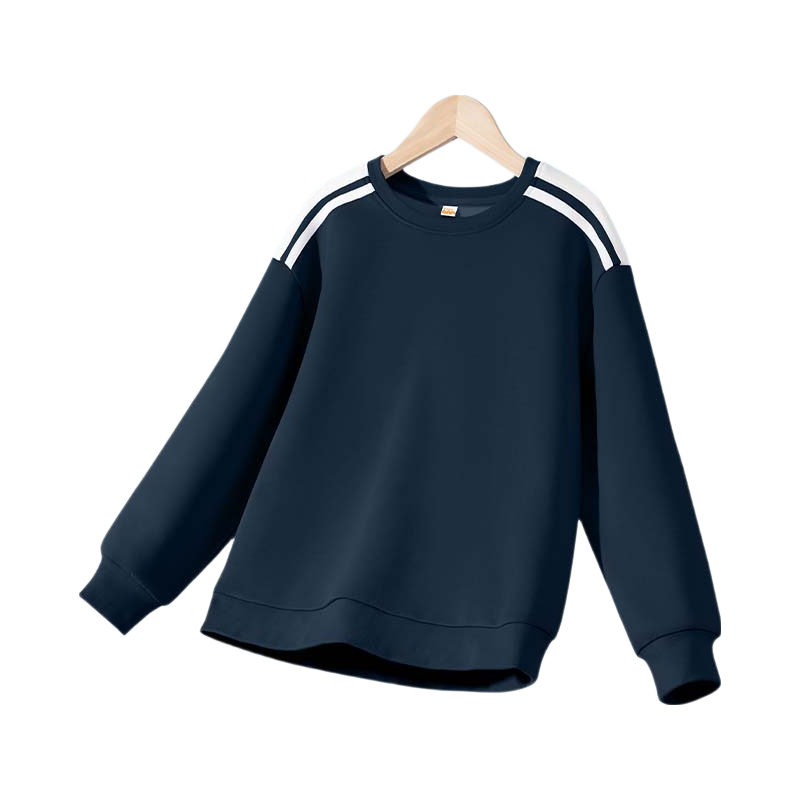 Baleno Boys' Sweatshirt Spring Autumn 2025 Air Layer Spliced Crew Neck Long Sleeve Kids Early Spring Sports Top