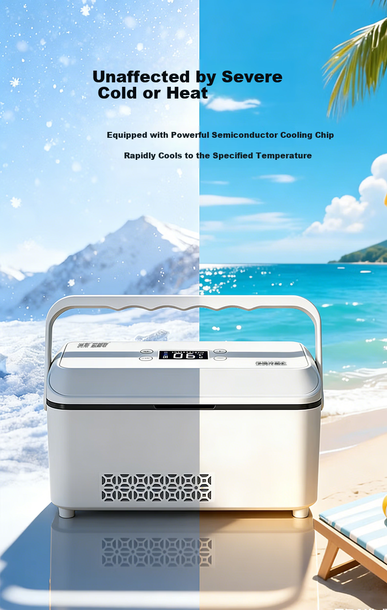 Xinxianglian Growth Hormone Chinese Herbal Medicine, Large Capacity Long-Lasting Cold Storage, Constant Temperature Box for Insulin Storage, Refrigerator Container 7