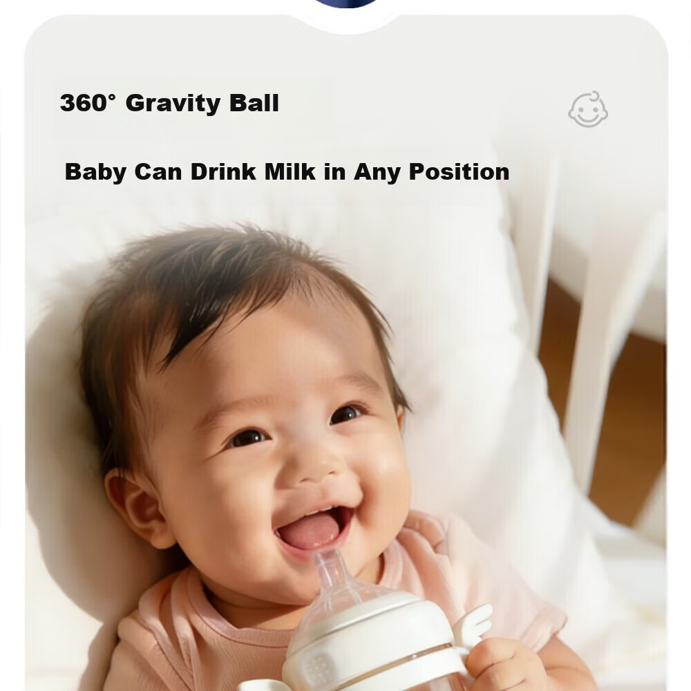 BAYTIM Compatible Hegen Gravity Ball Bottle Accessory Nipple Gravity Ball Straw Accessory with Original Nipple 11