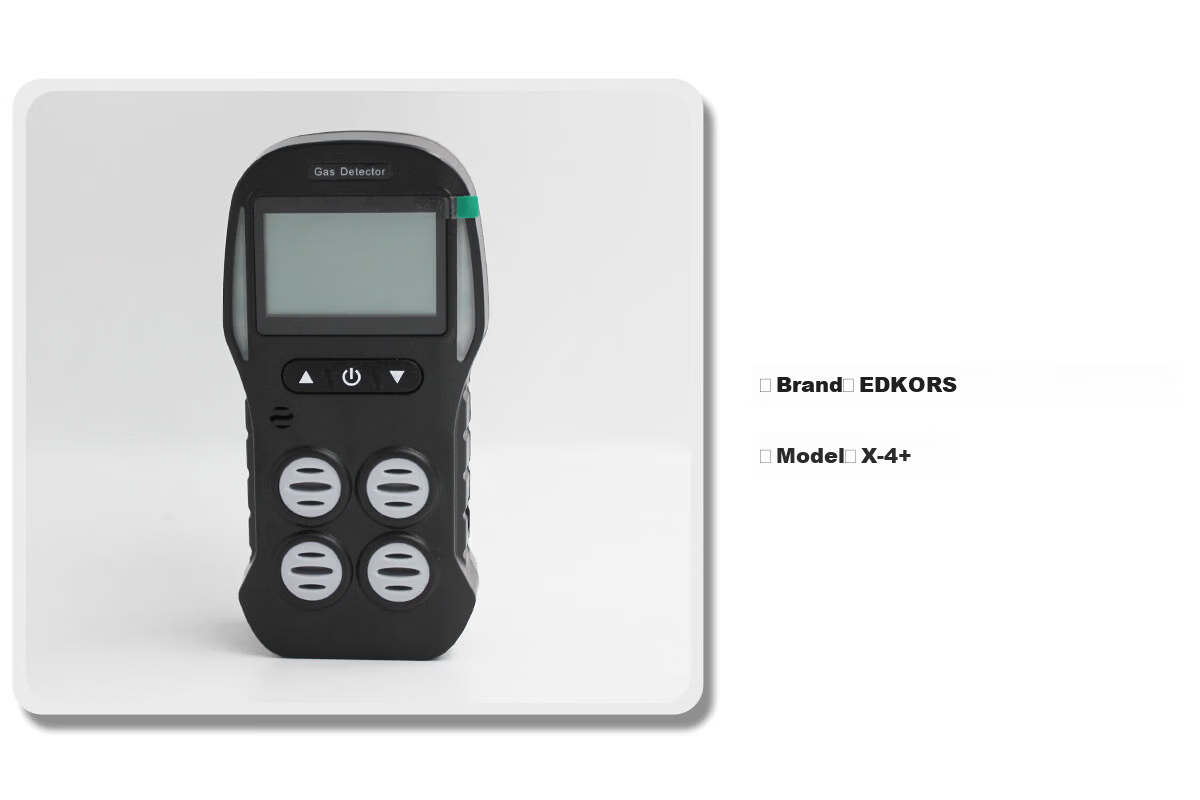 EDKORS 4-in-1 Gas Detector Oxygen Combustible Hydrogen Sulfide Carbon Monoxide Alarm Confined Space Monitor 18