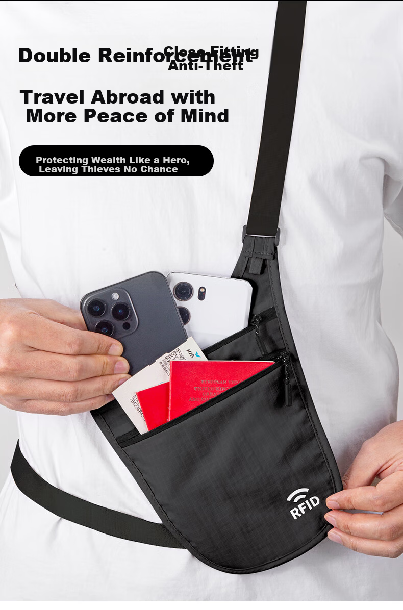 Tactical Bird Guardian RFID Anti-Theft Waist Bag Outdoor Phone Bag Travel Backpack Slim Invisible ID Key Holder 7