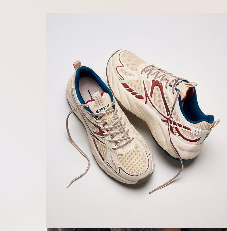 ERKE Casual Men's Shoes 26 New Anti-Slip Shock Absorption Sports Comfortable Dad Shoes | Long Fei Feng Wu 4.0 17