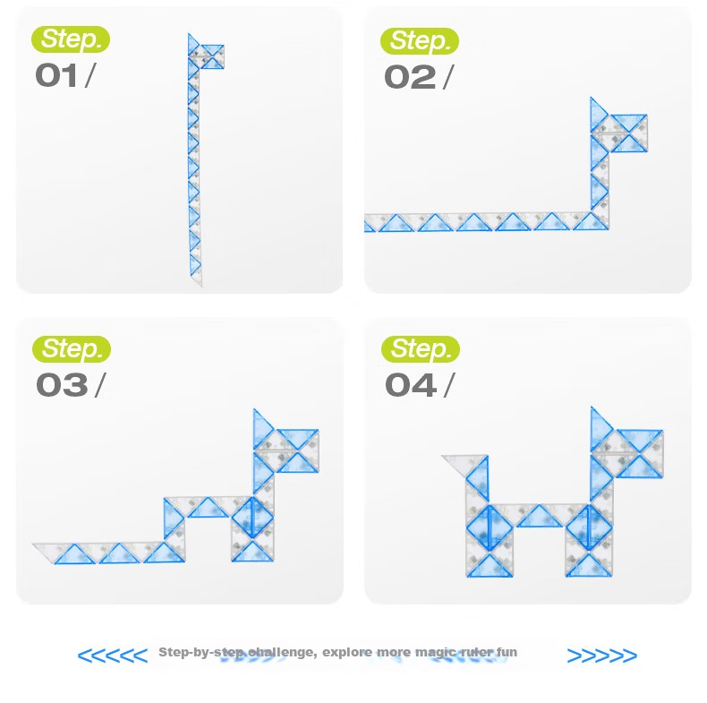 Melody Childhood 36-Segment Magic Snake Puzzle Educational Toy for Kids Kindergarten Elementary School Ages 3-9 Birthday Gift 5