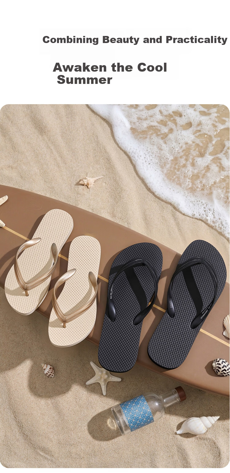 JD Jingzao Unisex Herringbone Flip Flops Beach Swimming Casual Summer Soft Sole Sandals Gray Size 39-40 8