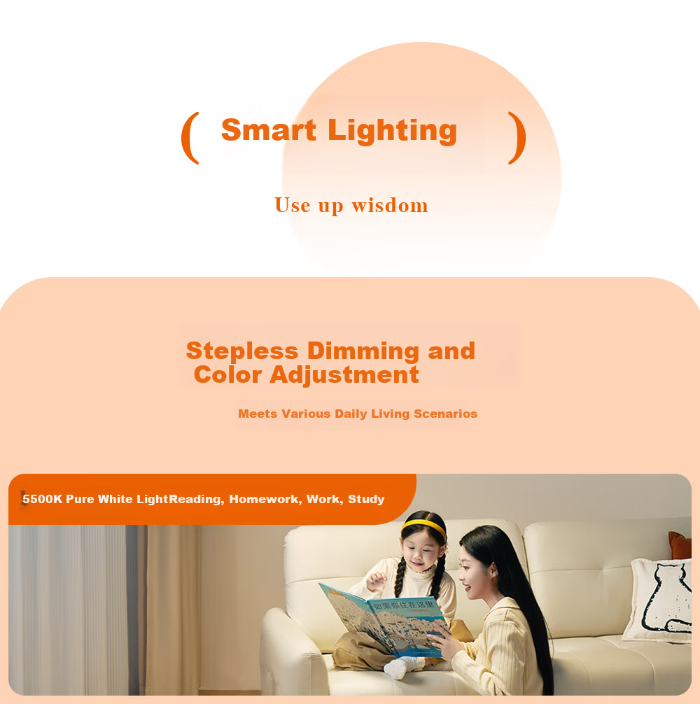 Kuka LED Ceiling Light Eye Protection Integrated Quick Install Living Room Bedroom Lamp 48cm Square Three Colors [Installation Included] 16