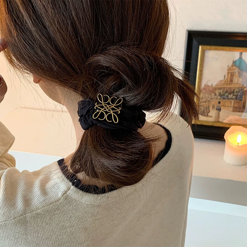 Yidai'er High Elasticity Simple Hair Tie Scrunchie for Women 2026 New French Style Premium Hair Accessory