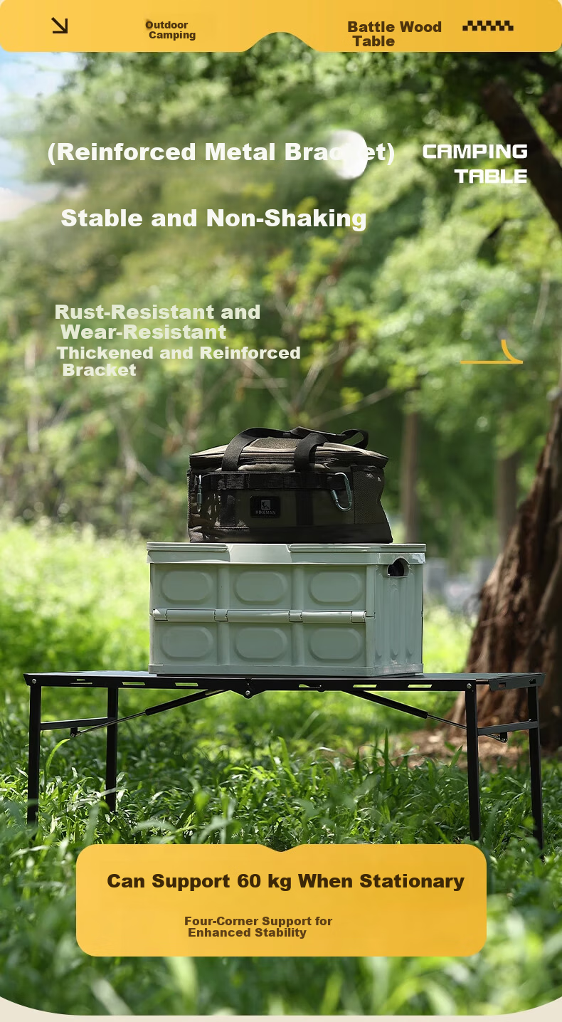 Hakkai Bird Shadow Tactical IGT Camping Table Outdoor Hydraulic Folding Portable Picnic Table Large Lightweight Gear 3