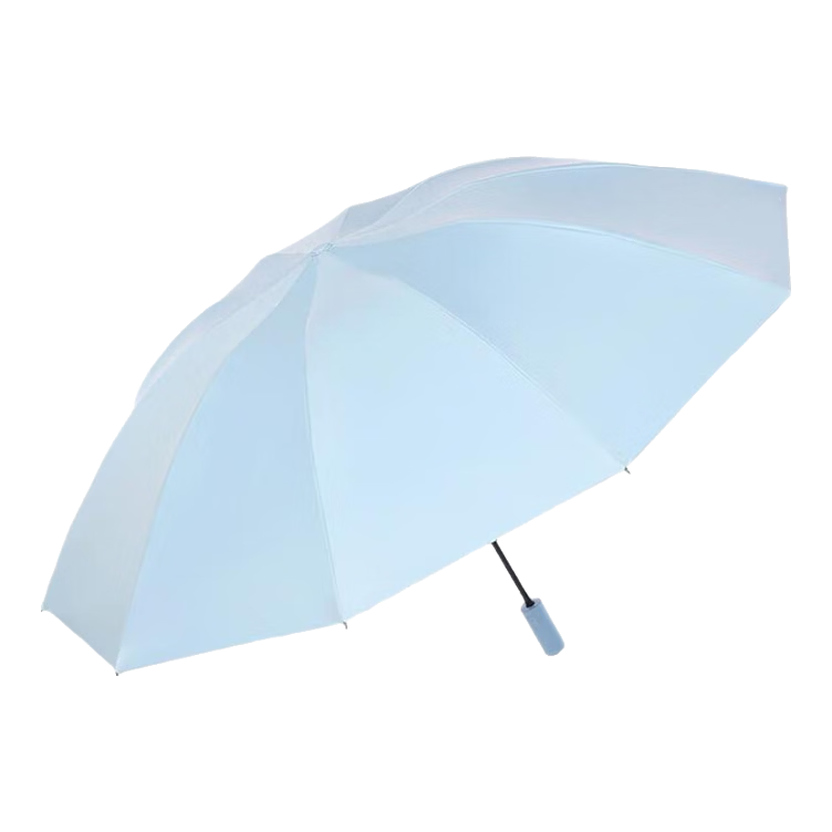 Tiantangshan Fully Automatic Sun Umbrella, Three-Fold, 10-Rib Reinforced, One-Key Open/close, Jinglan Reverse Sun Protection, Umbrella for Rain Or Shine, Sky Blue