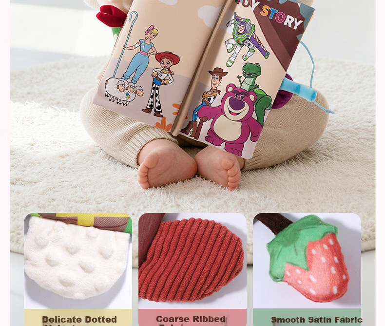 Disney Baby Soft Cloth Teething and Tearing Quiet Book Backpack Gift Box Early Education Cognitive First Birthday Children's Day Gift 16