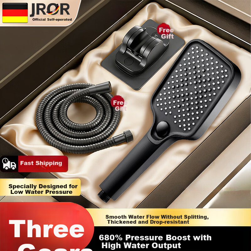 JROR Germany Shower Set Bathroom High Pressure Shower Head with Hose