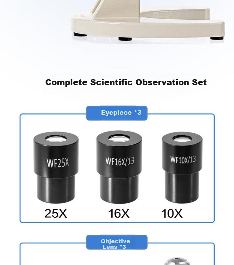 Deli Biological Microscope, Elementary School Science Experiment Textbook Style, 640X Children's Toy Gift 20