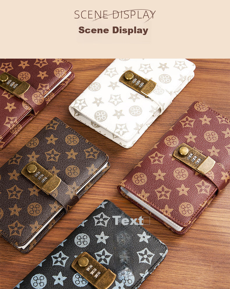 Weimei Cash Savings Book New Password Lock Large Capacity Children's Home Finance Waterproof Cash and Banknote Storage Protective Cover Money Organizer Regular Deposit Storage Book 9