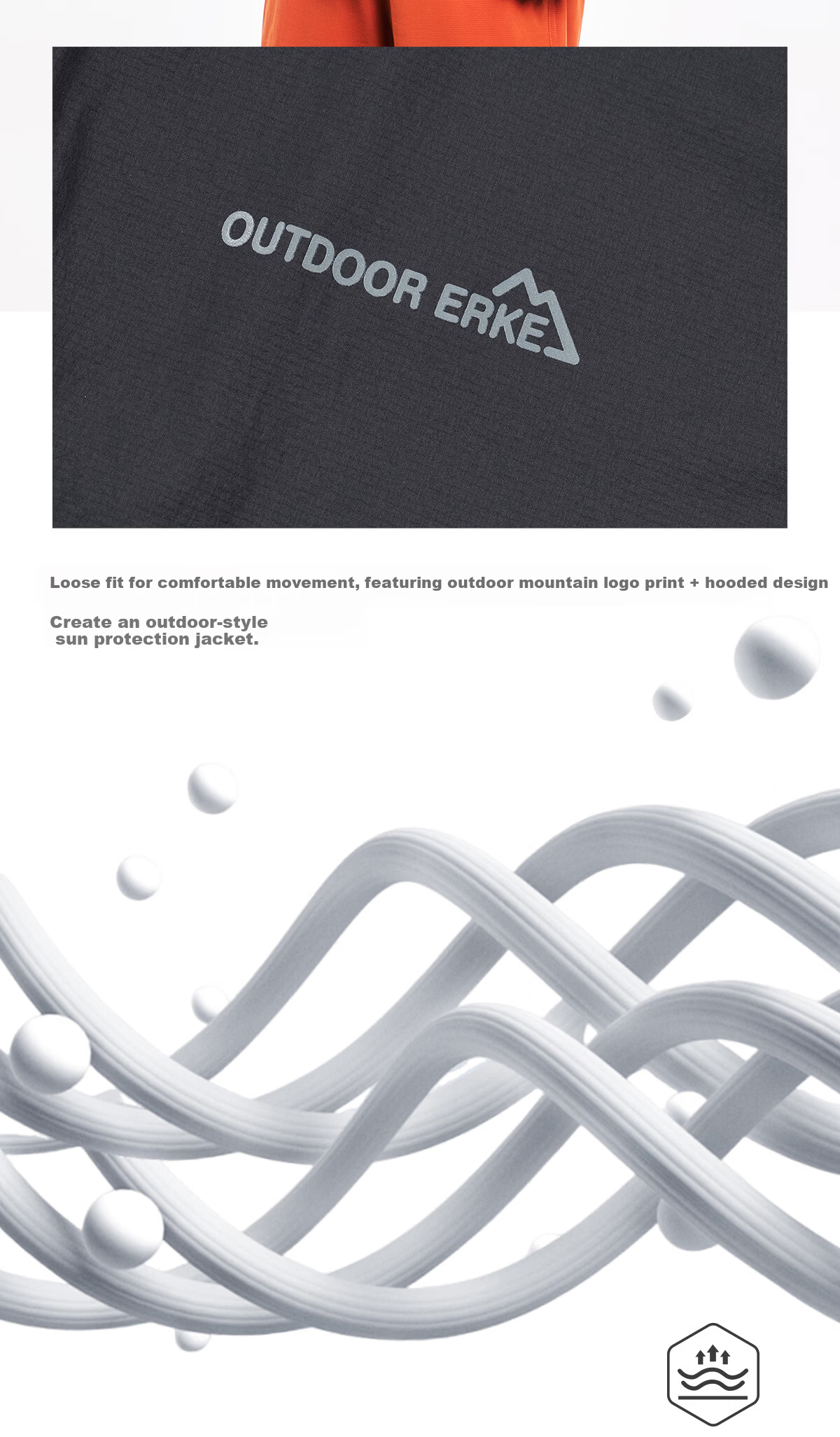ERKE [Yu Shitong Edition] Sun Protection Woven Jacket Ice Cooling Outdoor Windbreaker UPF50+ Sports Running Shirt 10