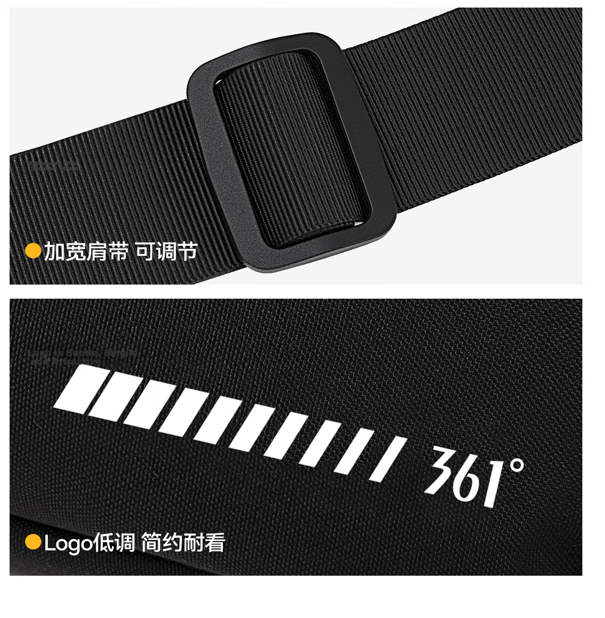 361° Men's Crossbody Bag 2026 New Large Capacity Shoulder Bag Small Lightweight Sports Chest Bag Outdoor Phone Bag 34