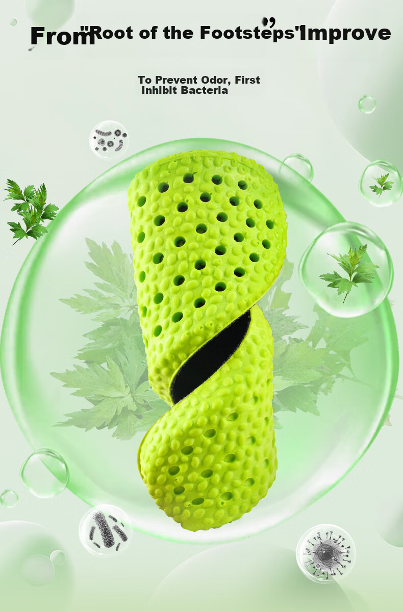 Zulijian Women's Insoles Soft Sole Comfortable Sweat-Absorbing Odor-Resistant Breathable Sports Shock Absorption Anti-Fatigue Pain Relief 4