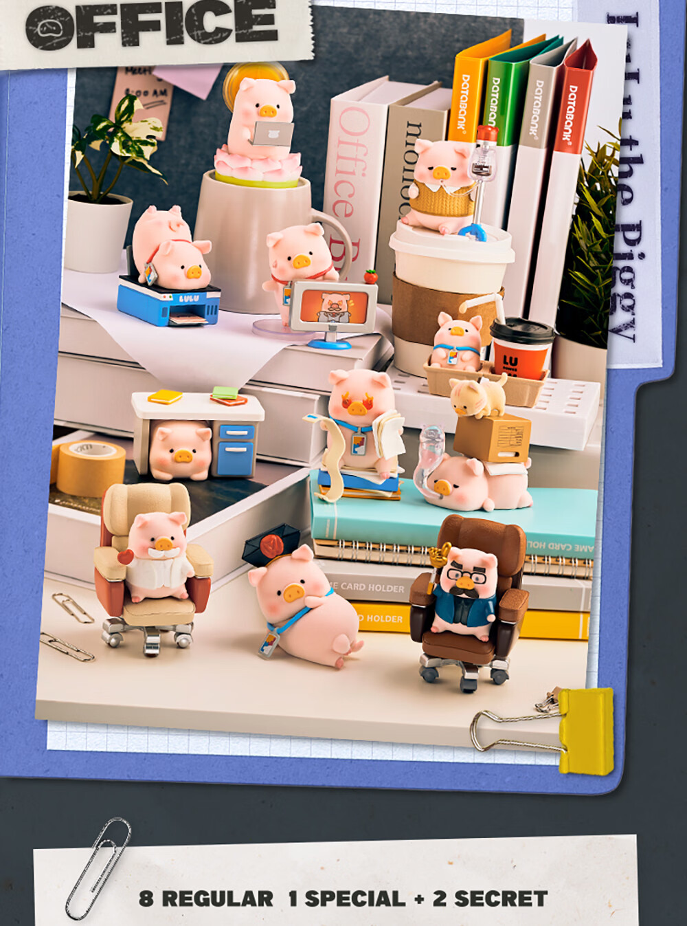 52TOYS Canned Pig LuLu Burger Delivery Action Blind Box Toy Trendy Figurine Full Box of 4 Gifts for Girlfriend 14