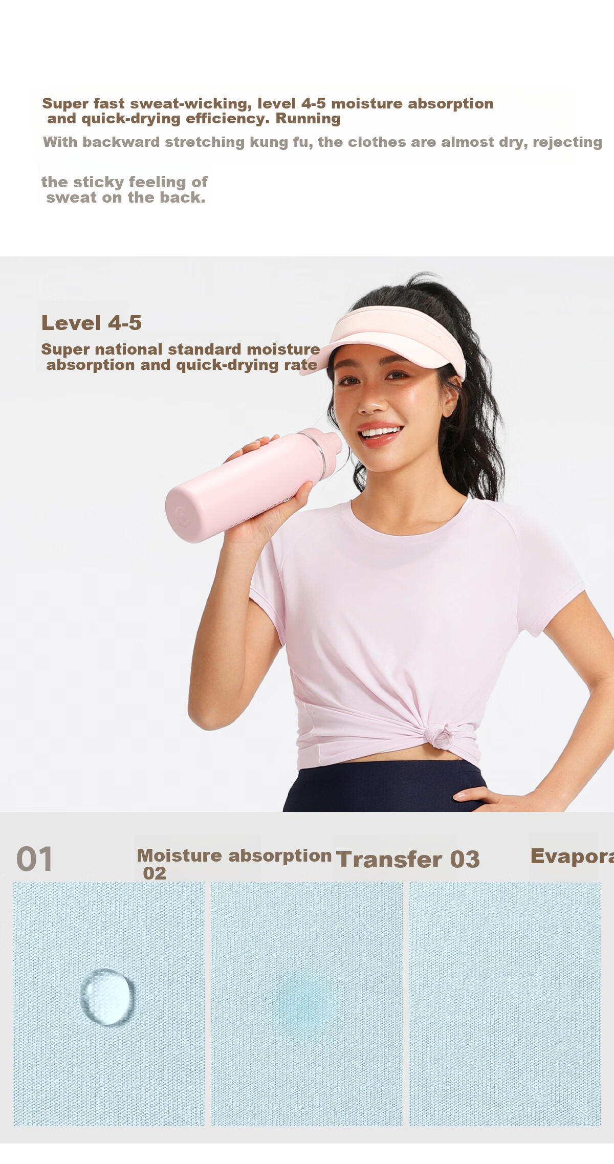 VFU Sports Short Sleeve Quick-Dry Breathable Professional Training Running T-Shirt Lightweight Yoga Wear 2026 New Style Creek Blue S 24