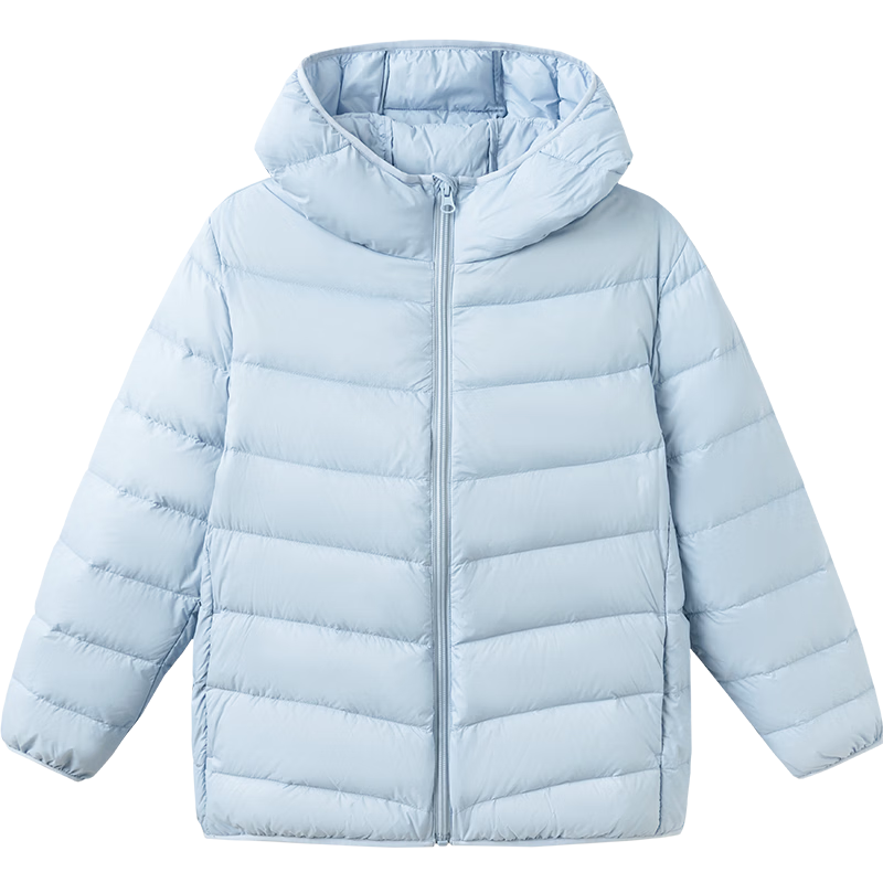 BALABALA Kids Children's Ribbed Down Jacket Boys Girls Parent-Child Lightweight Liner 2025 New Winter Coat