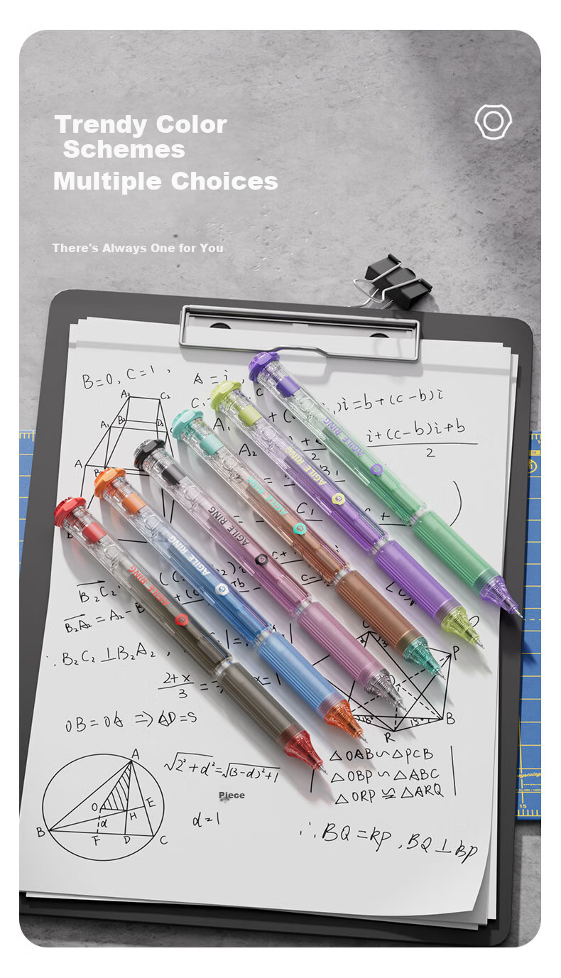 Jianchuang Touch Pen Linghuan Series Black Technology Lifting Gel Pen 0.5mm Dual Ball ST Quick-Dry Smooth Black Ink High-Value Student Exam Office Signature Pen JC1002B 13