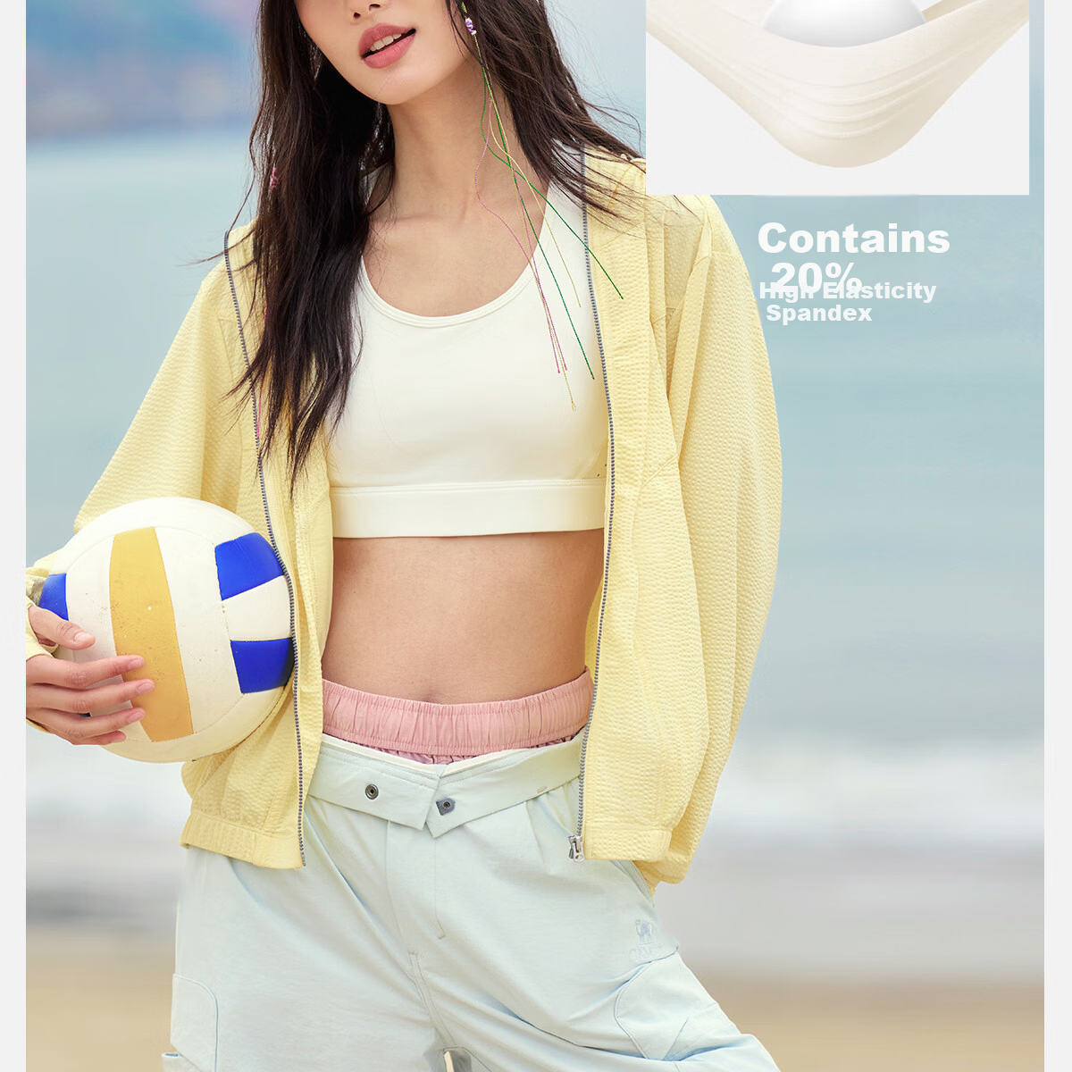 Camel Women's Sun Protection Jacket Spring Summer New Outdoor Cooling Heat Shield Breathable UV Protection M26BS01065 16