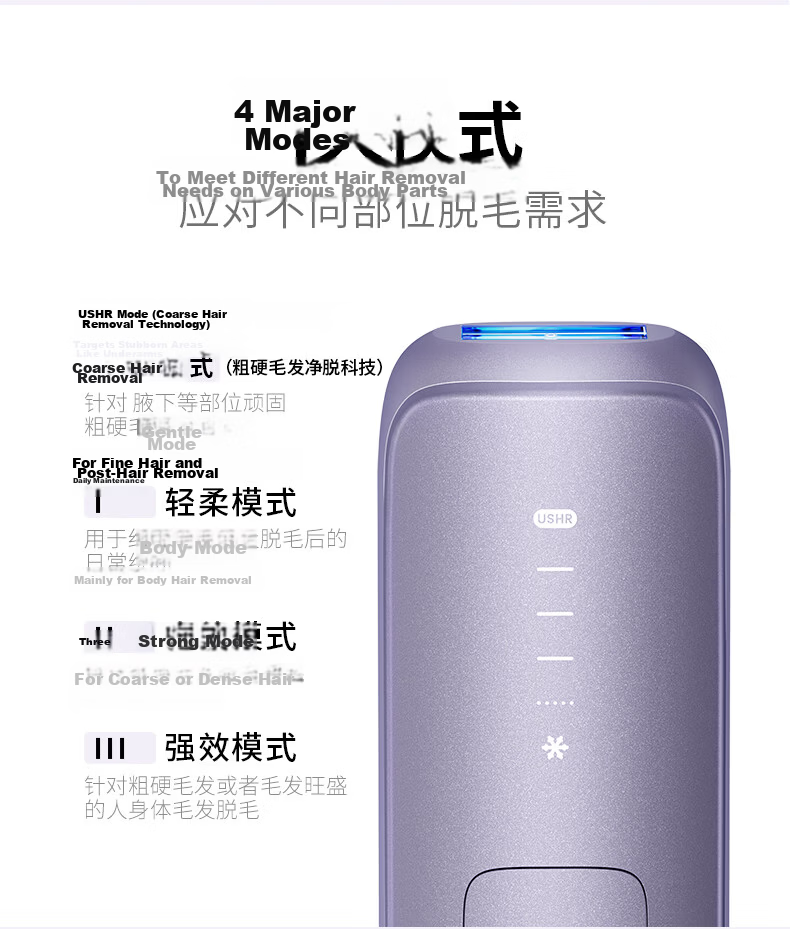 Ulike Air4 Max Sapphire Ice Point Hair Removal Device Beard Trimmer Shaver Beauty Instrument Birthday Gift for Girlfriend 12