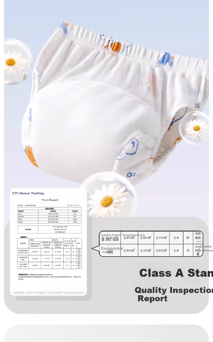 Kidsneed Baby Training Pants Potty Training Leak-Proof Washable Unisex Diaper Pants Waterproof Underwear 10