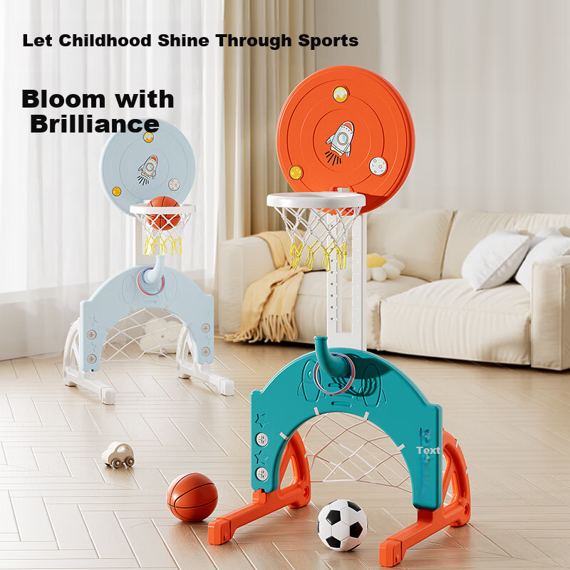 Yobesen Kids Basketball Hoop Indoor Adjustable Basketball Stand Toy for Ages 1-6 Birthday Gift