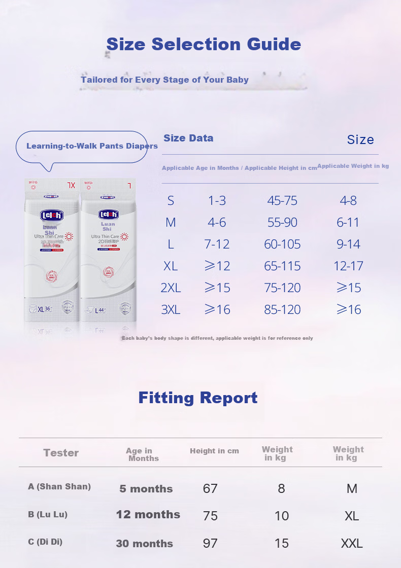 Lelch Ultra-Thin Baby Feather-Light Diaper M Size 56 Pieces (Daytime) 5