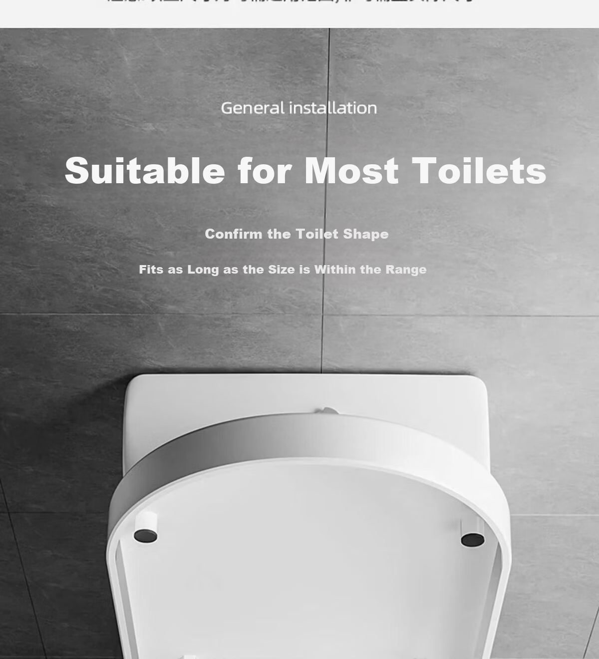 Taoshi V-Shaped Universal Toilet Seat Cover Double Slow-Closing Extra Thick Household Old-Style Toilet Lid 15