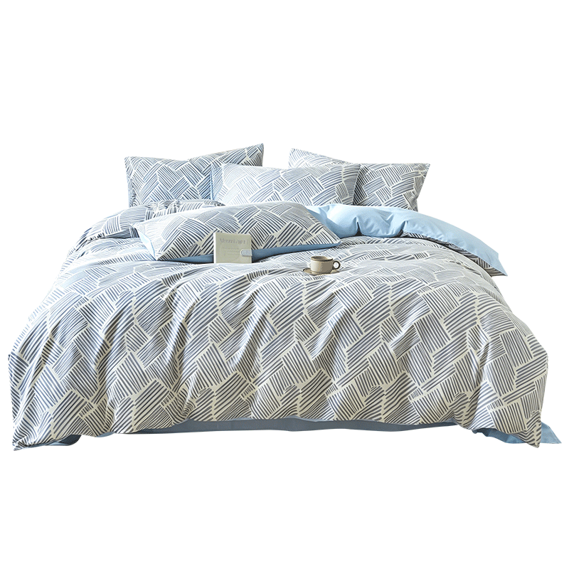Grace A-Class Antibacterial 100% Xinjiang Cotton Pure Cotton Quilt Cover Single Piece Student Quilt Cover Sea Salt 200*230cm