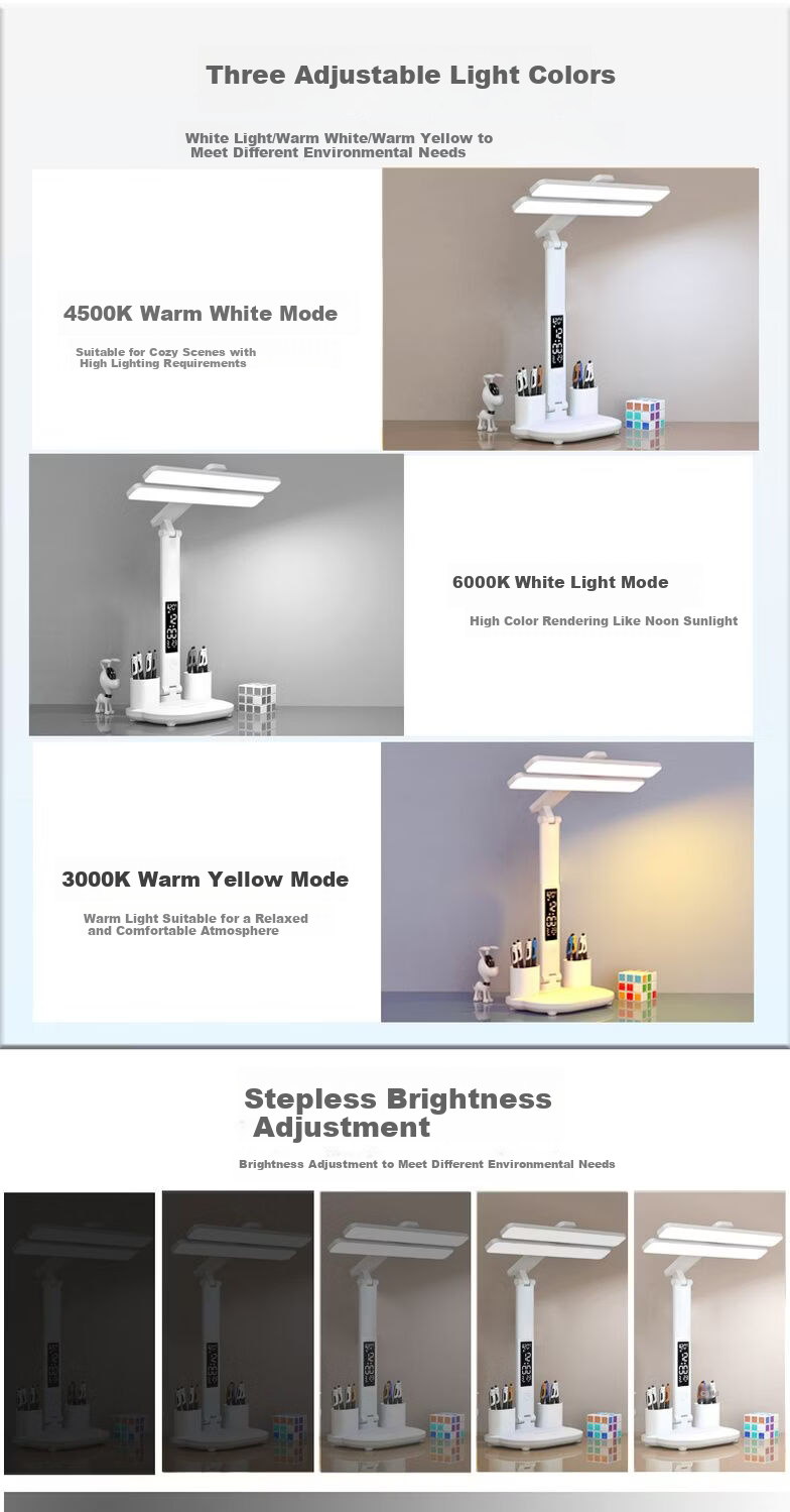 Nando Eye Protection Desk Lamp Non-Rechargeable Plug-in Student Dormitory Children's Study Reading Light 5