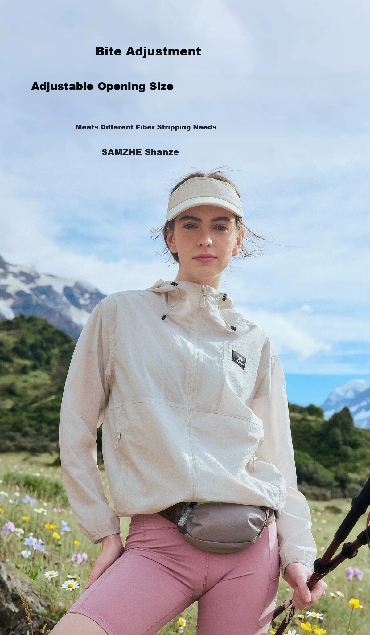 Camel [Dilireba Same Style] Women's Muguang Air Outdoor Mountain Sun Protection Lightweight Breathable Sunproof Jacket 1