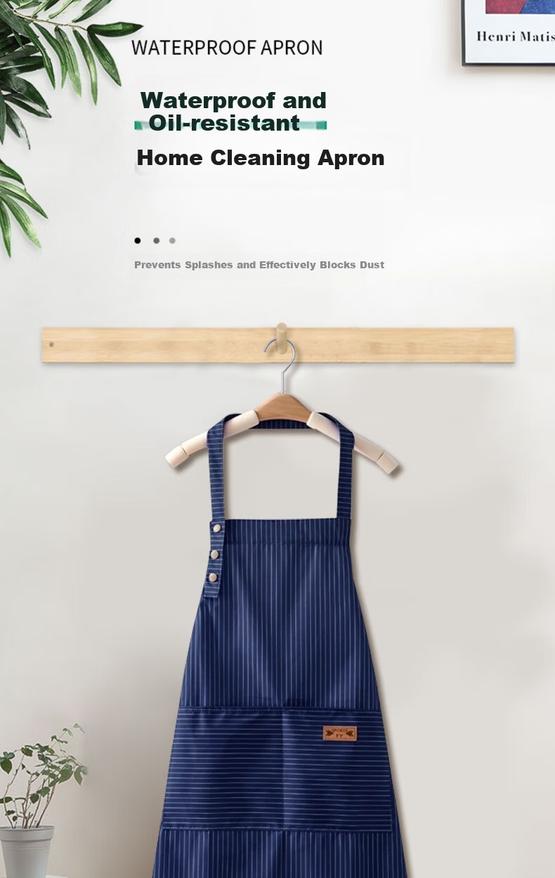 Bingyou Premium Master Edition Apron Waterproof Oil-Resistant Workwear Kitchen Restaurant Home Use Popular Cooking Apron 1