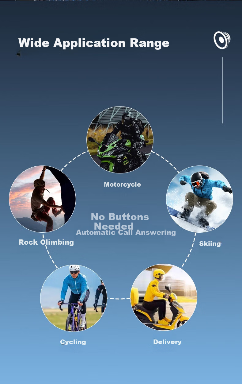Hengjiang BT30 Built-in Integrated Helmet Bluetooth Headset Full Helmet Half Helmet Waterproof Long Battery Life [Universal for Winter and Summer Helmets] 13