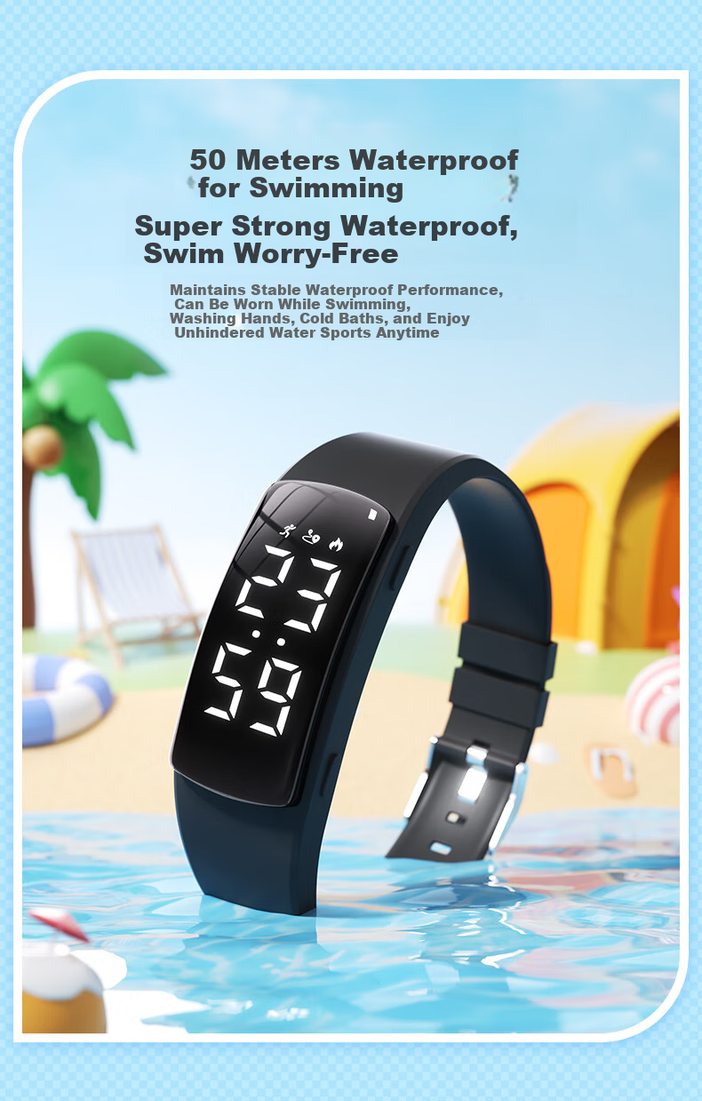 Koshi Student Sports Wristband Watch for Boys with Vibration Alarm Smart Waterproof Swimming Electronic Watch for High School and Middle School Students 7