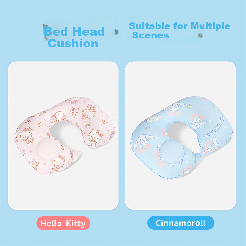 MINISO Sanrio Series Printed Portable Inflatable U-Shaped Pillow Cinnamoroll Portable Travel Pillow