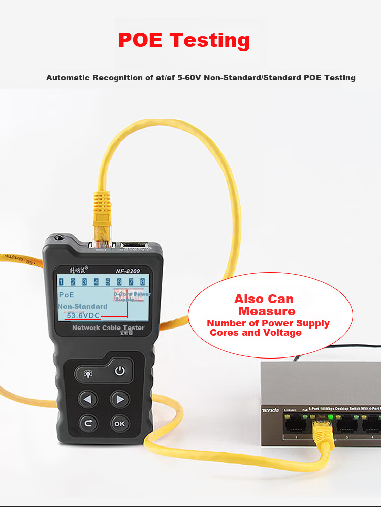 Smart Mouse NF-8209 Multifunctional Cable Tracing Mode Length Breakpoint Tester Line Finder Tracer 4