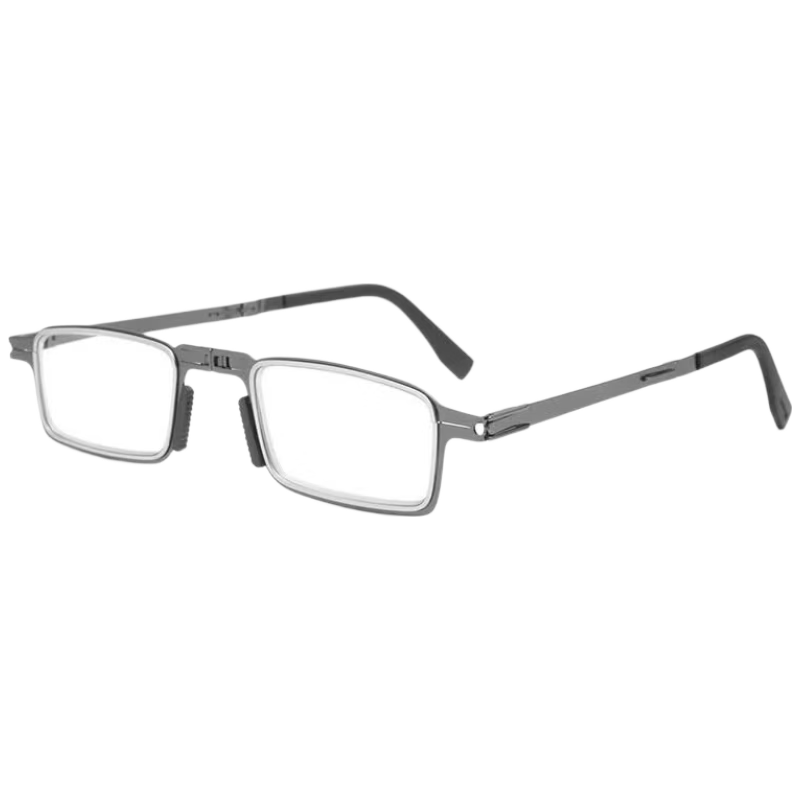 Lianshang Folding Portable High-Definition Presbyopic Glasses for Men and Women JD Self-Operated Imported Reading Glasses 024 Black 200 Degree