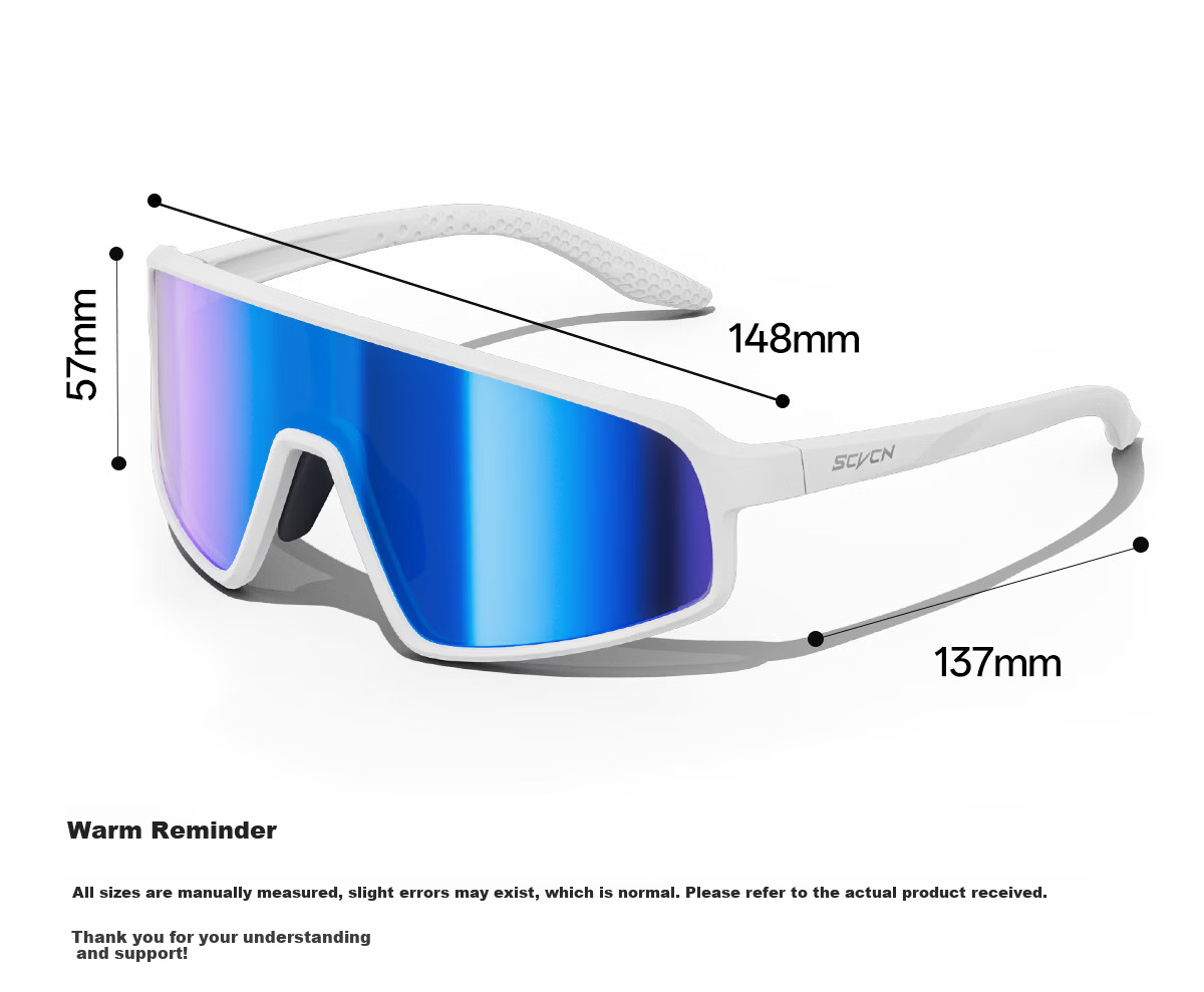 SCVCN Cycling Sunglasses Unisex Outdoor Sports Polarized Windproof Anti-Fog Day and Night Use 28