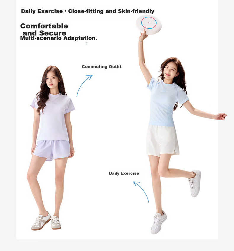 Langsha Women's Short Sleeve Summer Quick-Dry T-Shirt 10A Antibacterial Moisture-Wicking Ice Cooling Breathable Sports Running Top NS1940 14