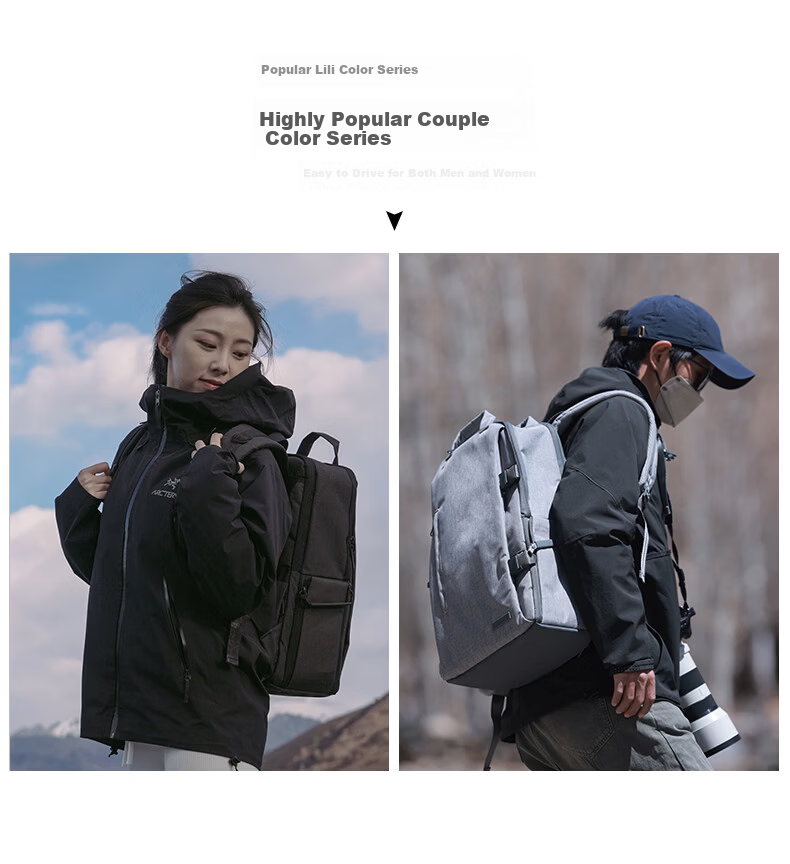 ELECOM High-End Structured Professional DSLR Camera Backpack for Nikon Canon Outdoor Photography 4