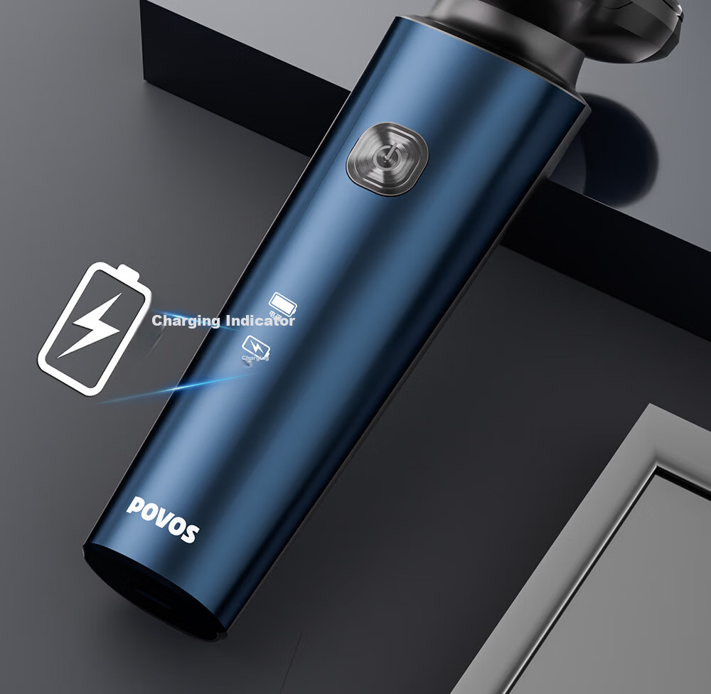POVOS Electric Shaver Men's 1-Hour Fast Charging Portable Car Razor P200 Birthday Gift for Boyfriend Father Husband 21