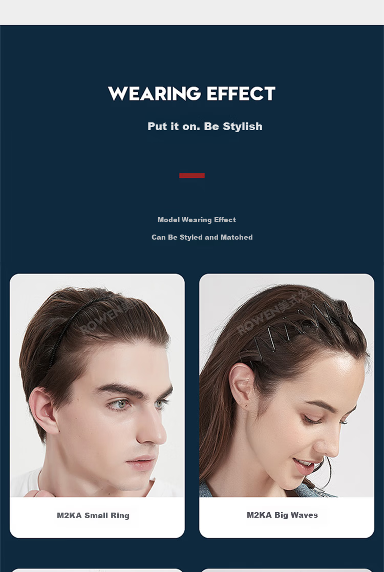 M2KA Men's Airy High-End Non-Tight Sports Headband Invisible Hairband for Bangs and Long Hair Face Washing Black*1 Piece 5