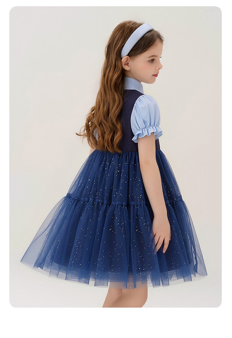 Disney Girls Bunny Police Officer Dress Children's Summer 2026 New Stylish Little Girls Two-Piece Princess Dress 11