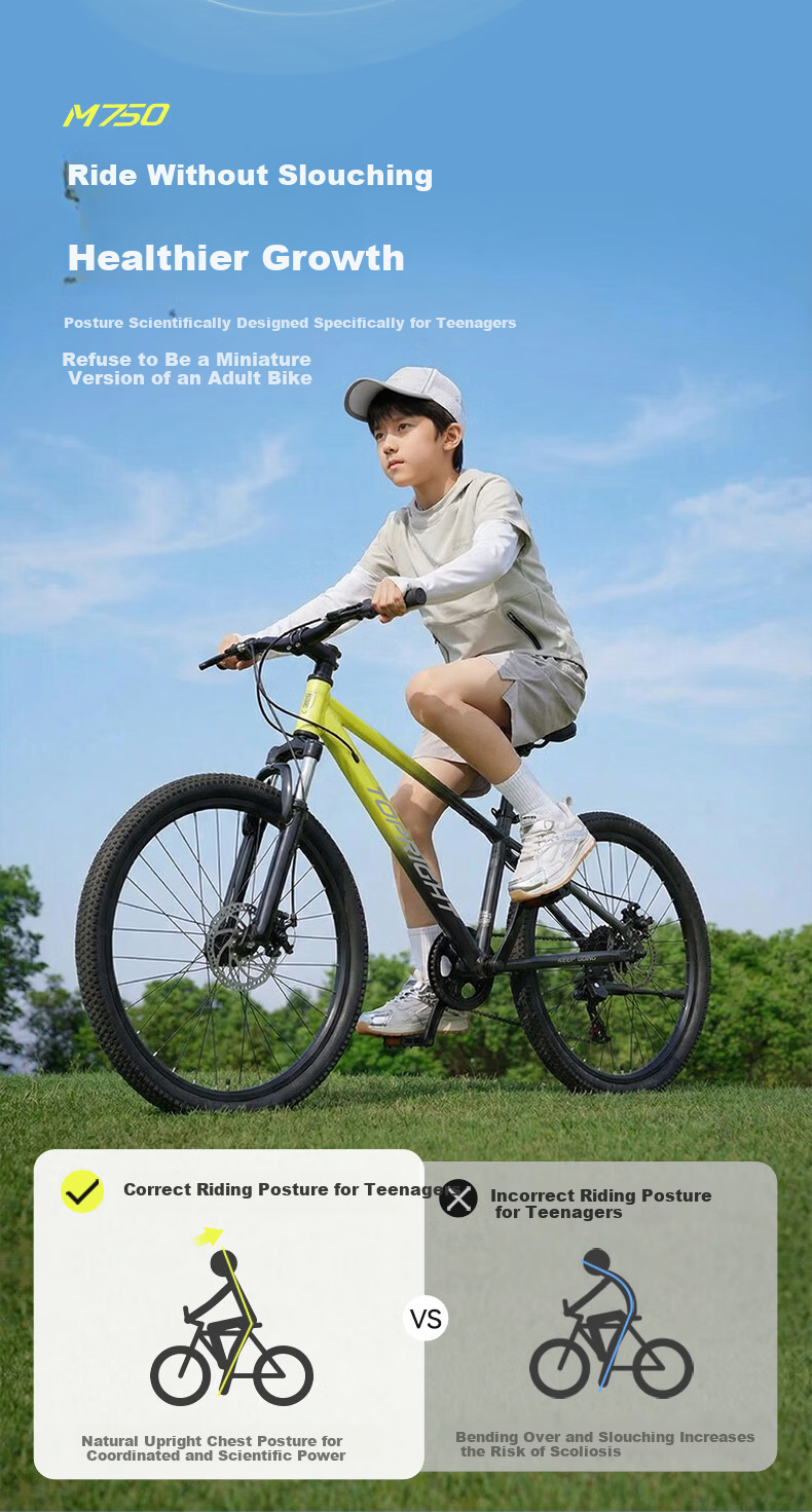 TOPRIGHT Youth Off-Road Aluminum Alloy Bicycle 20-Inch Commuter Bike for Primary and Secondary School Students Children's Day Gift 6